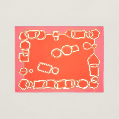 ビーチタオル 《マイヨン・マラン》 - ピンク | Hermès - エルメス